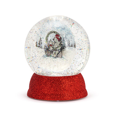Lit Pooh & Piglet Snow Globe - 4.5X6in