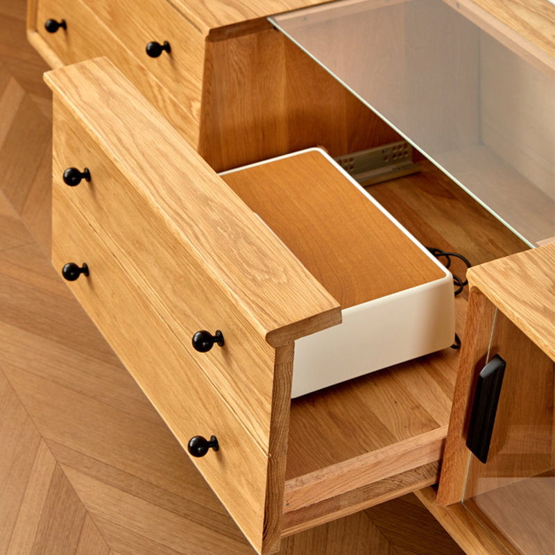 Meuble télé de style moderne et minimaliste, 70.87"