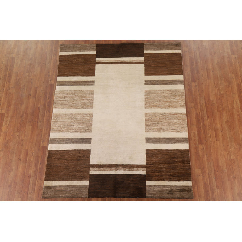 Tapis géométrique Gabbeh 6 x 8