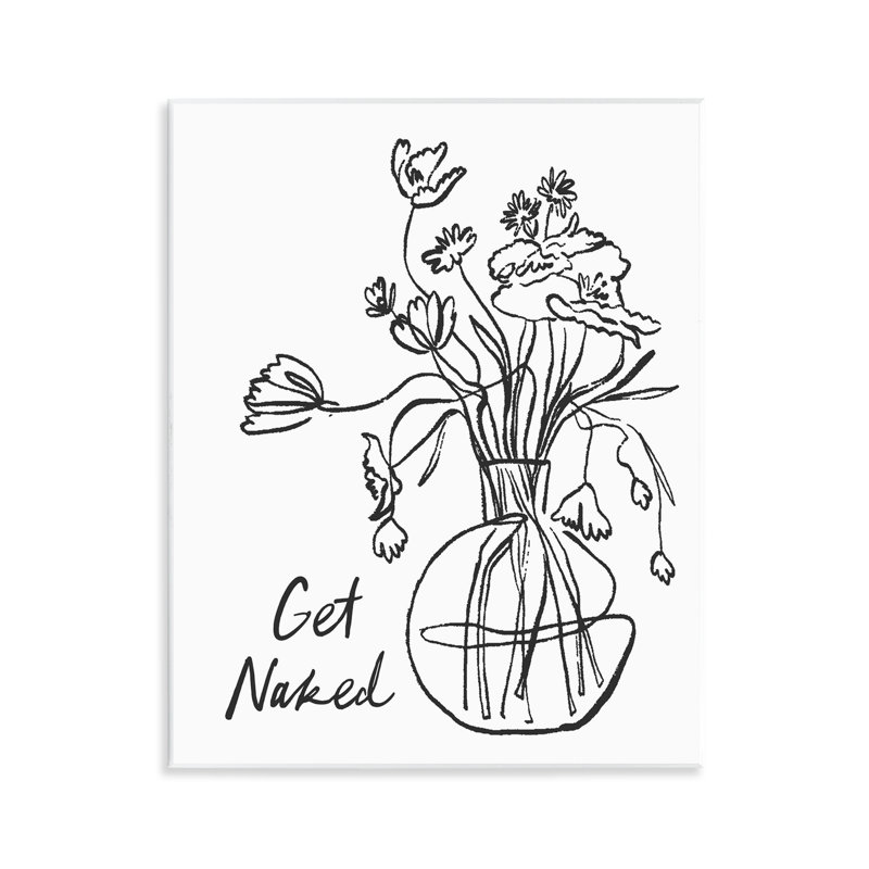 Plaque murale «Get N Nu Flower Contour», design par lettré