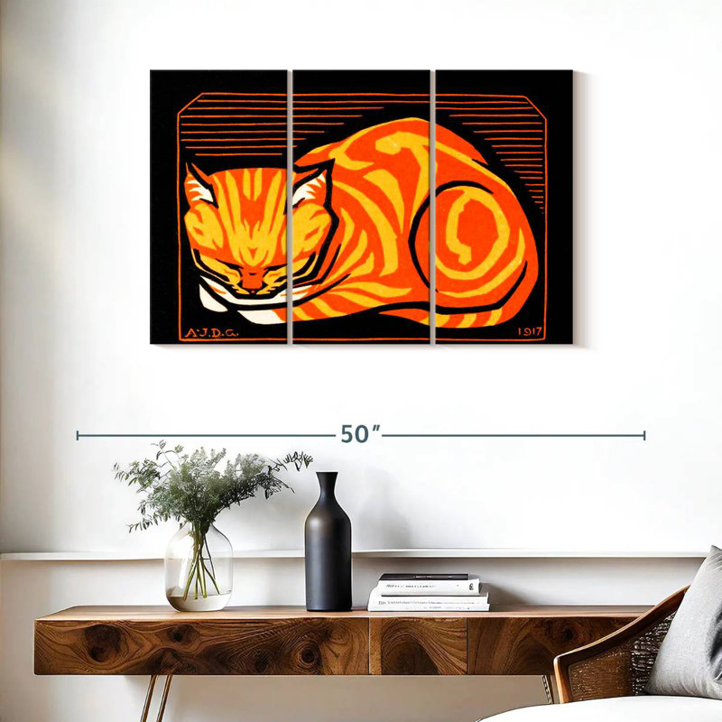 Brampt December Cat, 24" H x 38" W