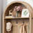 Natural-Colored Farmhouse-Style Entryway Coat Rack, Four-In-One Multi-Functional, Includes Hooks, Shoe Rack, Bench, And Hallway Use.-299365112