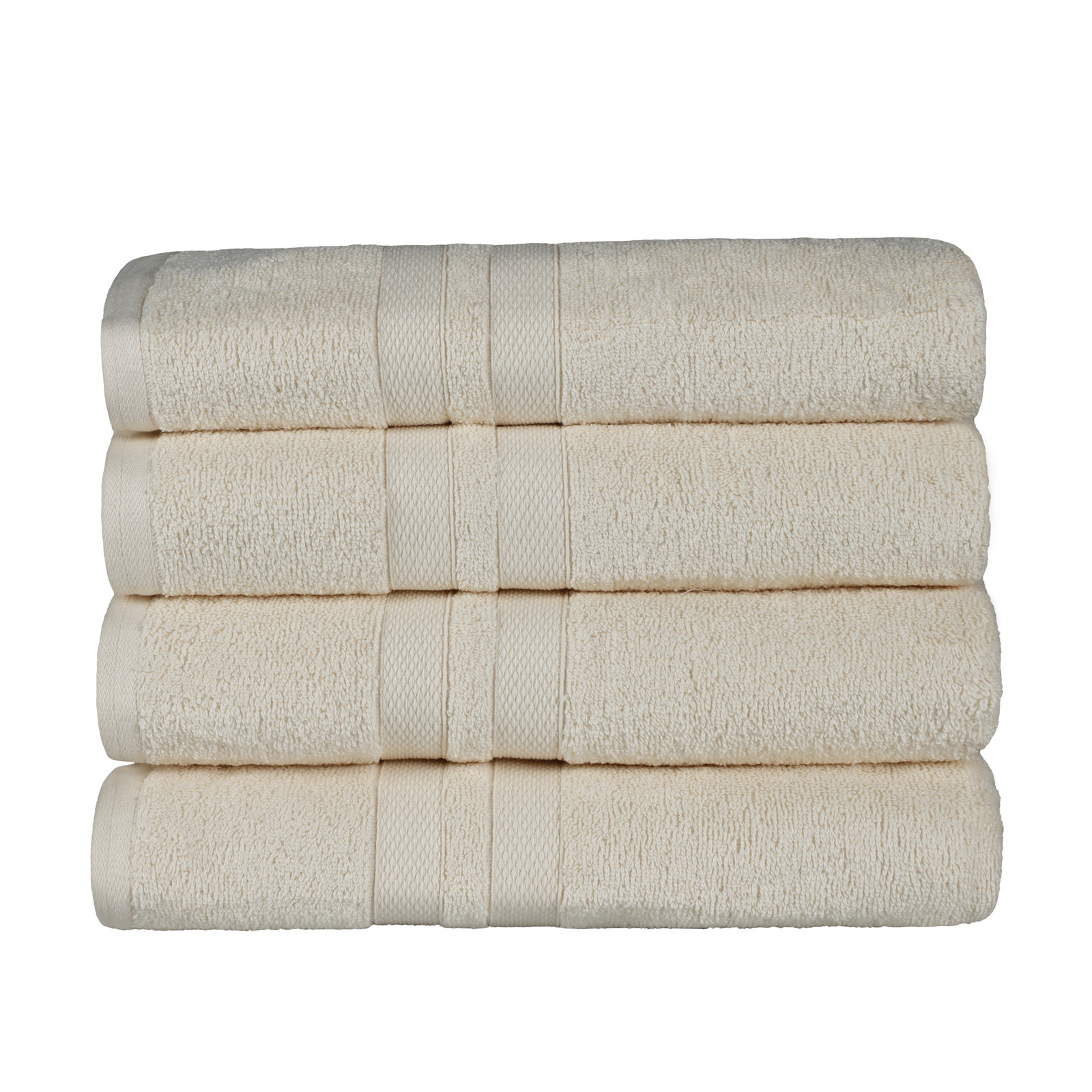Winthrop Cotton Quick-Drying Solid Bath Towel Set, Ivory