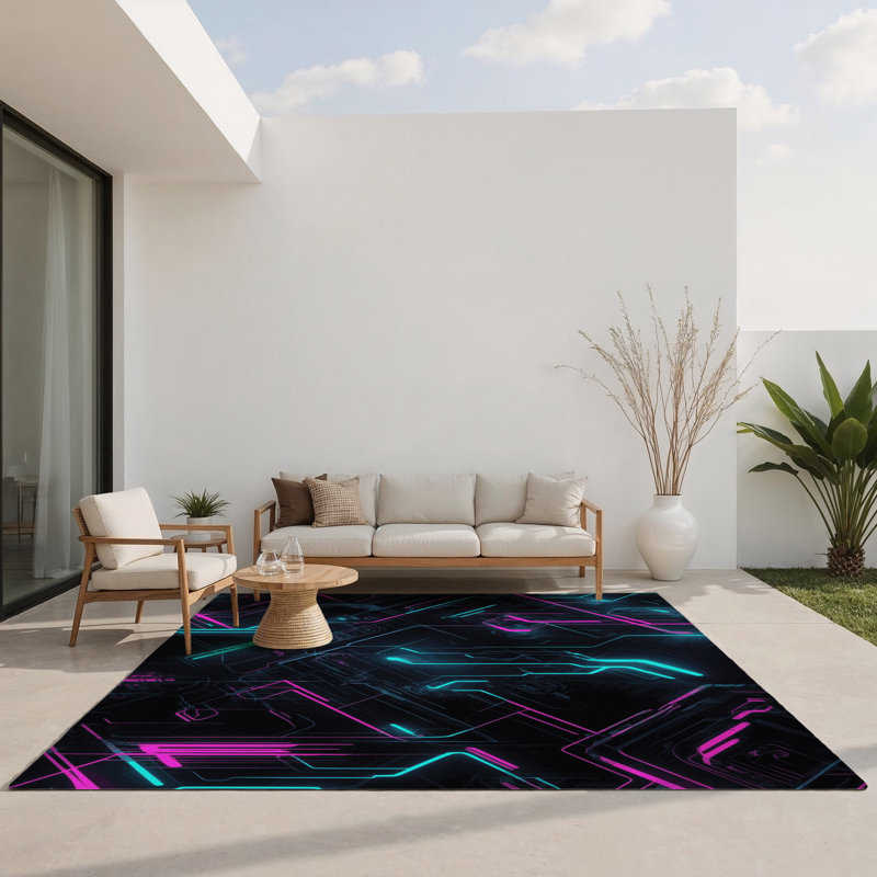 Tapis intérieur et extérieur Hyper Spectra, Rectangulaire 8 pi x 10 pi