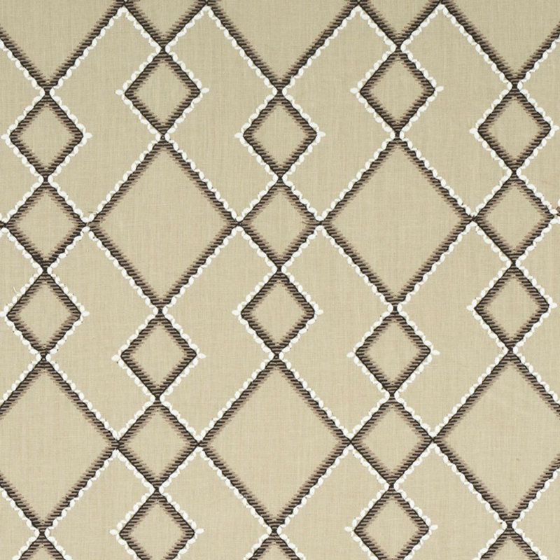 Tissu de broderie Branson, Taupe