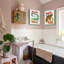 Funny Kids Bathroom Wall Art, Cute Animal Bathroom Wall Decor Paintings, Eclectic Tiger Wash Your Paws Sign Poster Canvas Prints For Toilet Restroom Framed Inch-1114714863
