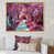 Toile avec cadre flottant or
