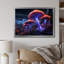 Magical Mushroom Glowing Midnight Forest I sur impression sur toile-190951621-190951618