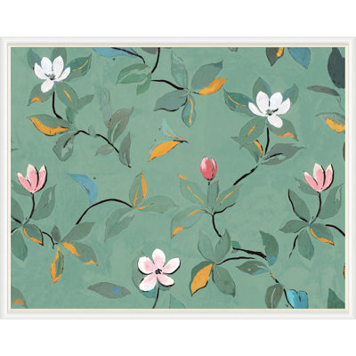 Green Magnolias Print by Paule Marrot