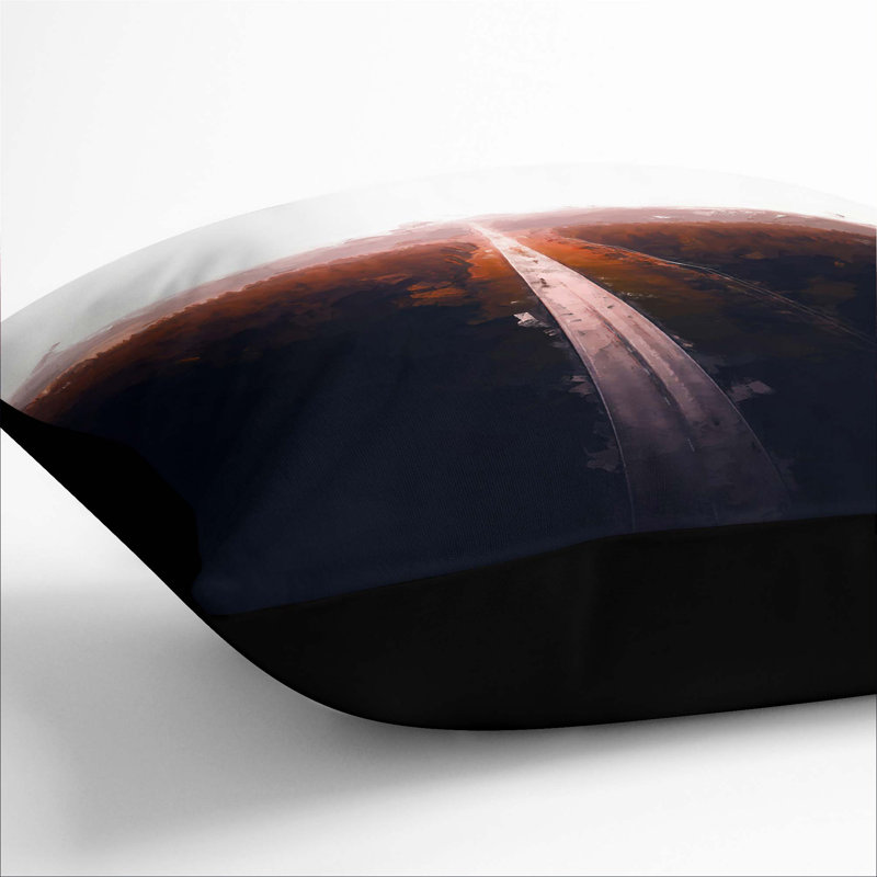 Square Cushion, Black, 40cm H x 40cm W x 15cm D