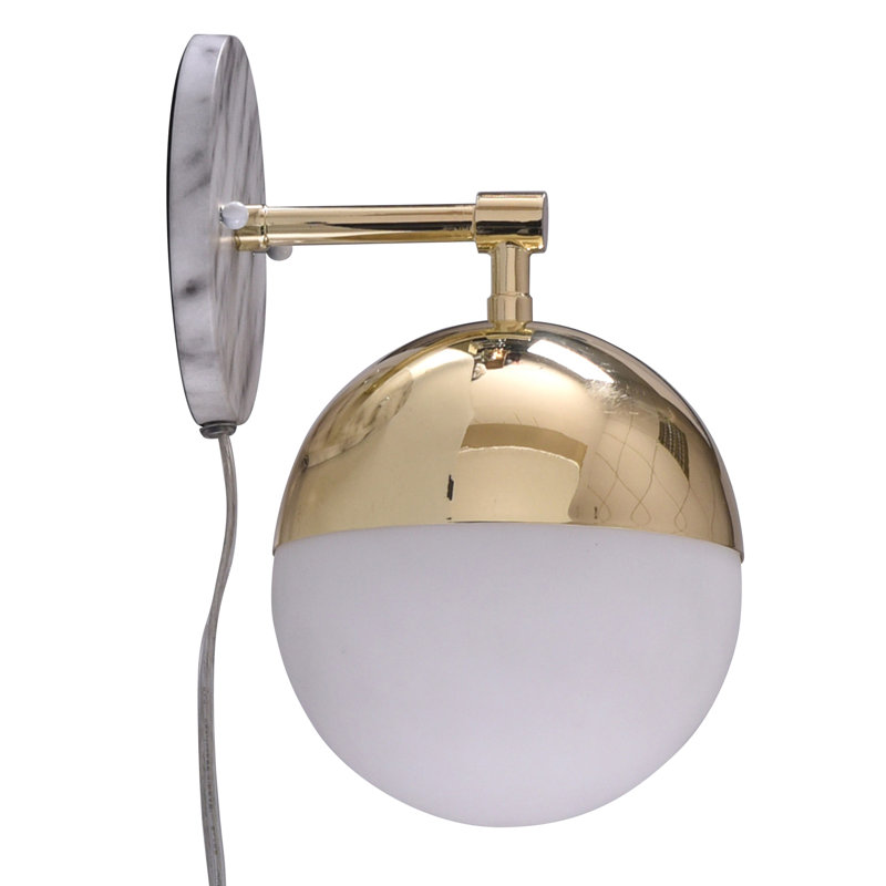 Gerlof Steel Plug-in Armed Sconce