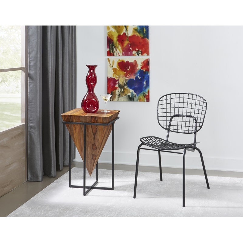 Gupton Solid Wood Top End Table, Brownstone