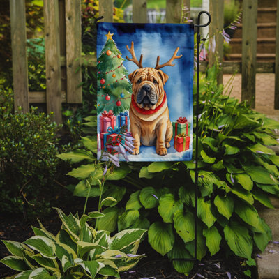 Christmas Reindeer Garden Flag