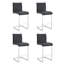 Tabourets de bar modernes en porte-à-faux rembourrés avec repose-pieds-129891824-129891821
