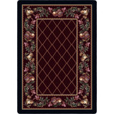 Fruit Medley Garnet Lattice Area Rug