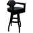 Black Vinyl Seat/Black Frame