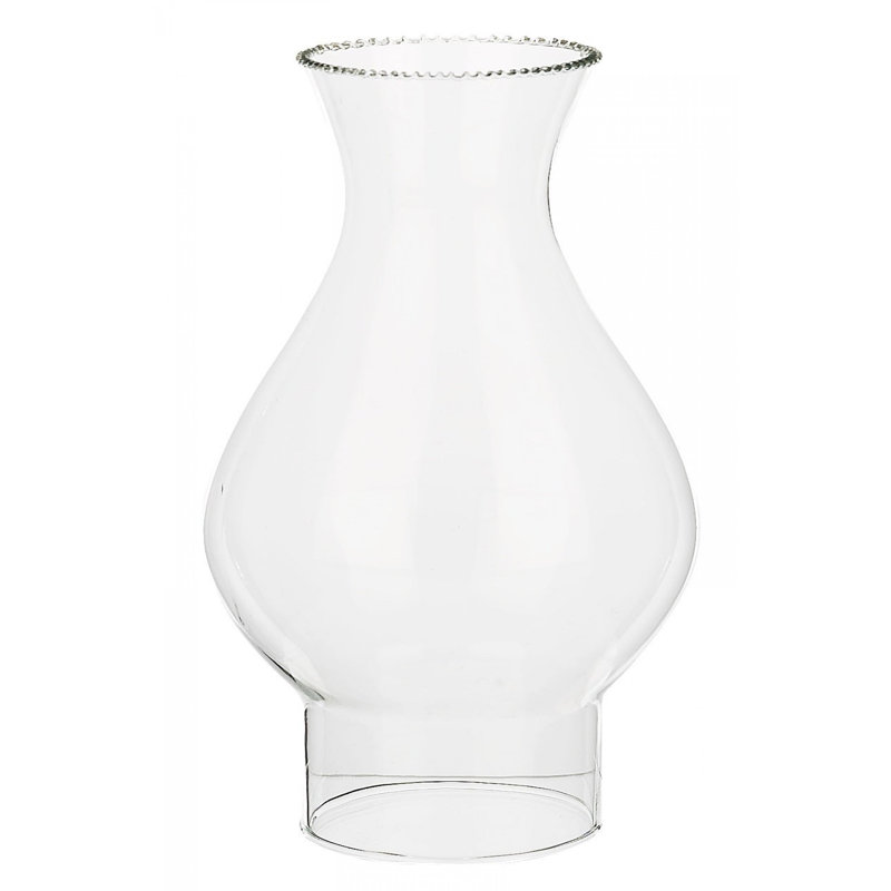 Abat-jour de cheminée en verre transparent Hurricane
