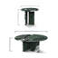 Ensemble de tables basses gigognes en marbre naturel vert (2 pièces)-588149004
