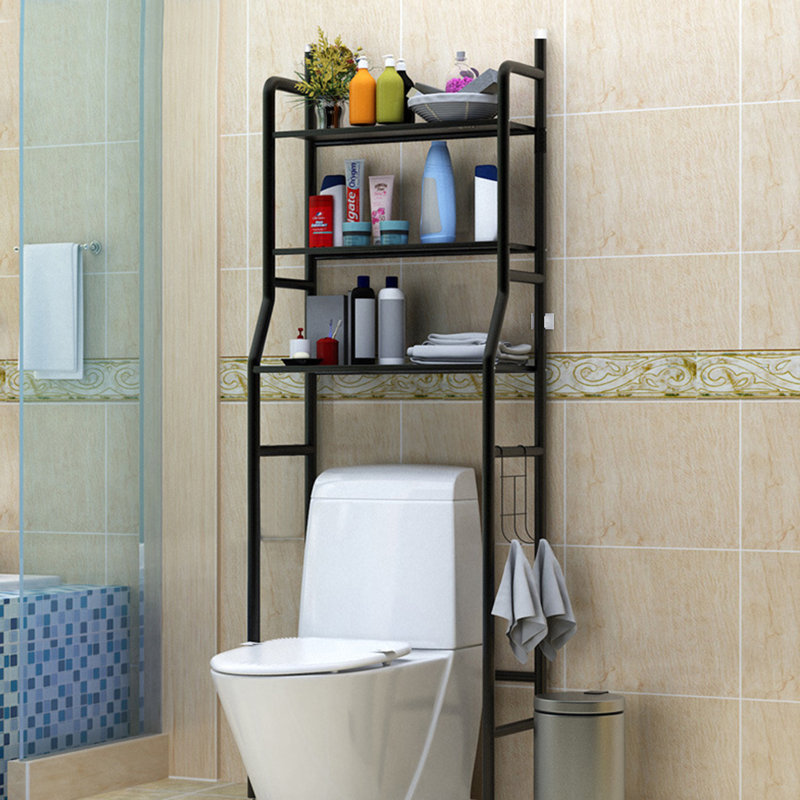 Glendale Free-Standing Over the Toilet, Black