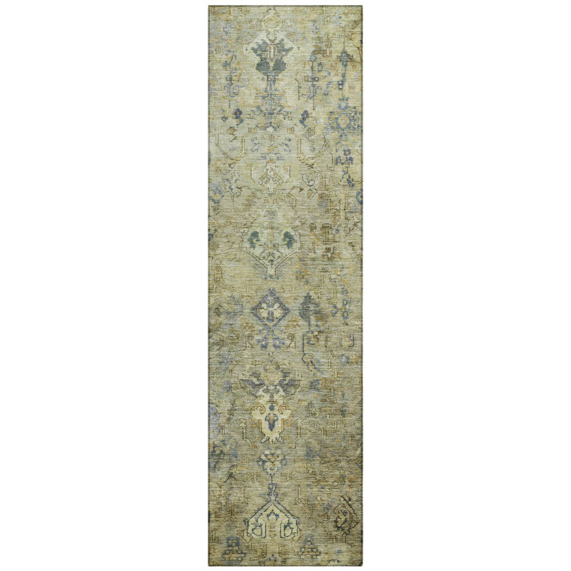 Machine Washable Indoor/Outdoor Mattis ACN2320 Global Rug, Runner 2'3" x 7'6"