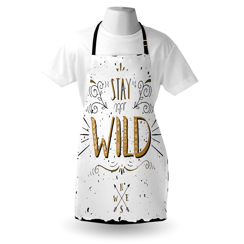 No Pattern Bib Apron