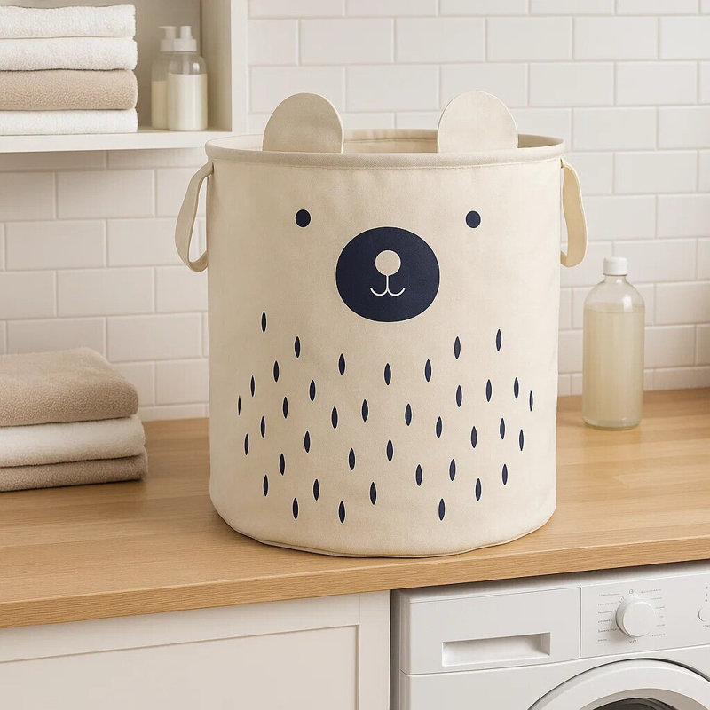 Angelica Fabric Laundry Bag with Handles