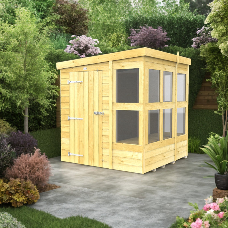6ft x 6ft Pent Potting Shed