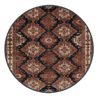 Machine Washable Persian Brown Area Rug