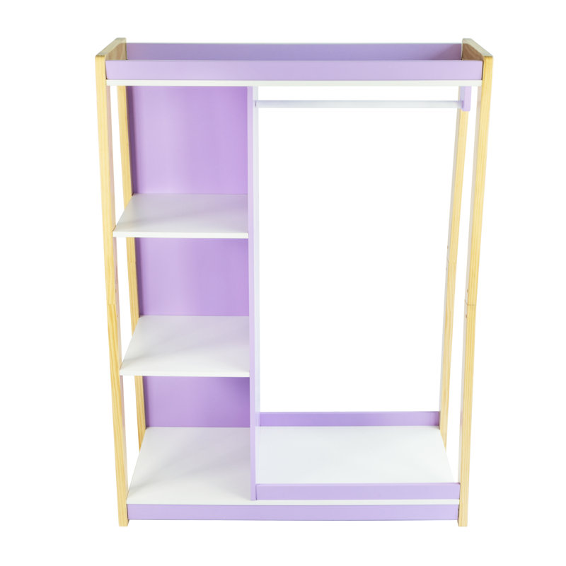  Toddler Dress-Up Closet with Mirror – Pretend Play Storage for Costumes and Accessories