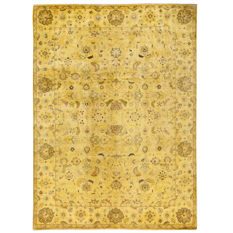 Tapis crème noué à la main de haute qualité