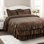 4 Piece Ruffle Matte Satin Bedspread Set