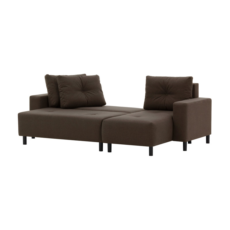 Hollar 4 Seater Sofa Bed, Brown
