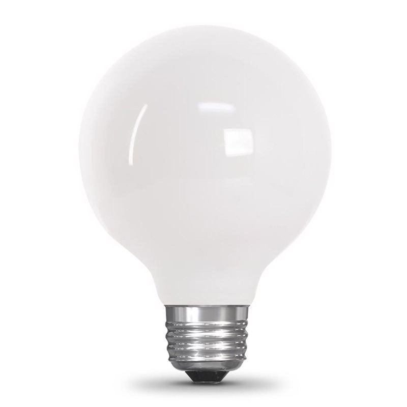 Ampoule DEL à filament moyen Feit E26 G26 E26 (moyenne), équivalente à 60 watts, paquet de 1