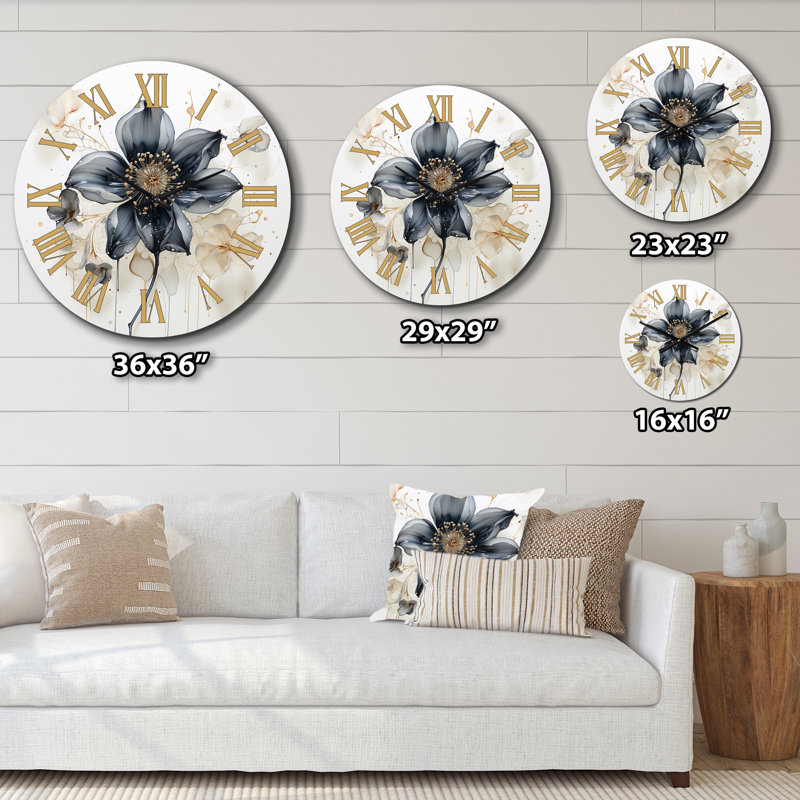 Horloge murale Martika, H 29 po x l 29 po