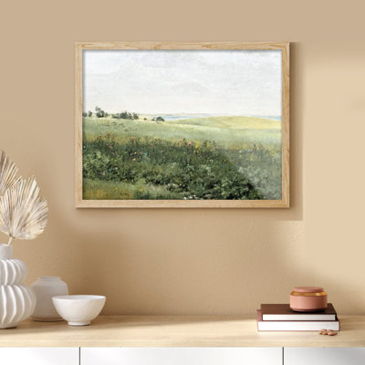 " Emerald Green Countryside Field "
