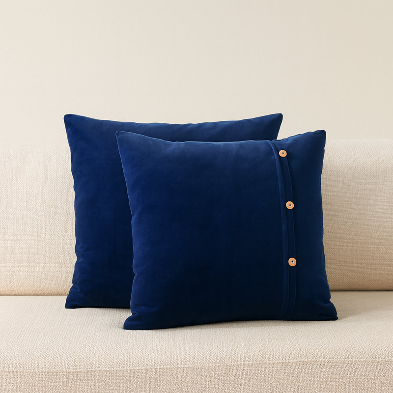 Idy Square Cushion, Royal Blue
