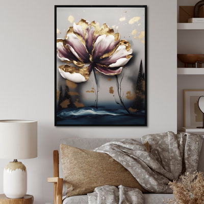 Tapisserie mauve violette II - reproduction
