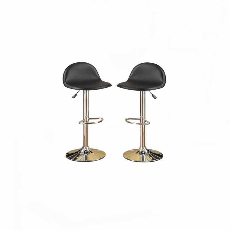 Ensemble de chaises noires à hauteur réglable
