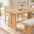 6-Piece Dining Room Set - Upholstered Chairs & Padded Bench For Comfort-1394027607