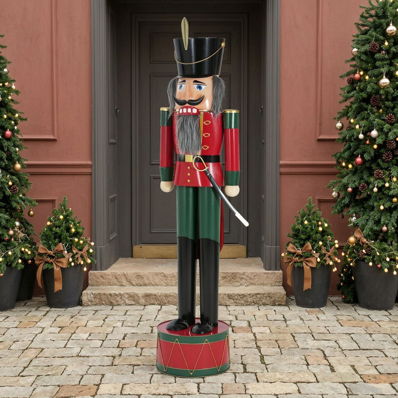 Casse-noisette classique en fer, décoration de Noël pour intérieur ou extérieur