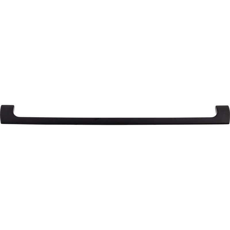 Holland Bar pull, Flat Black, 12" Center to Center