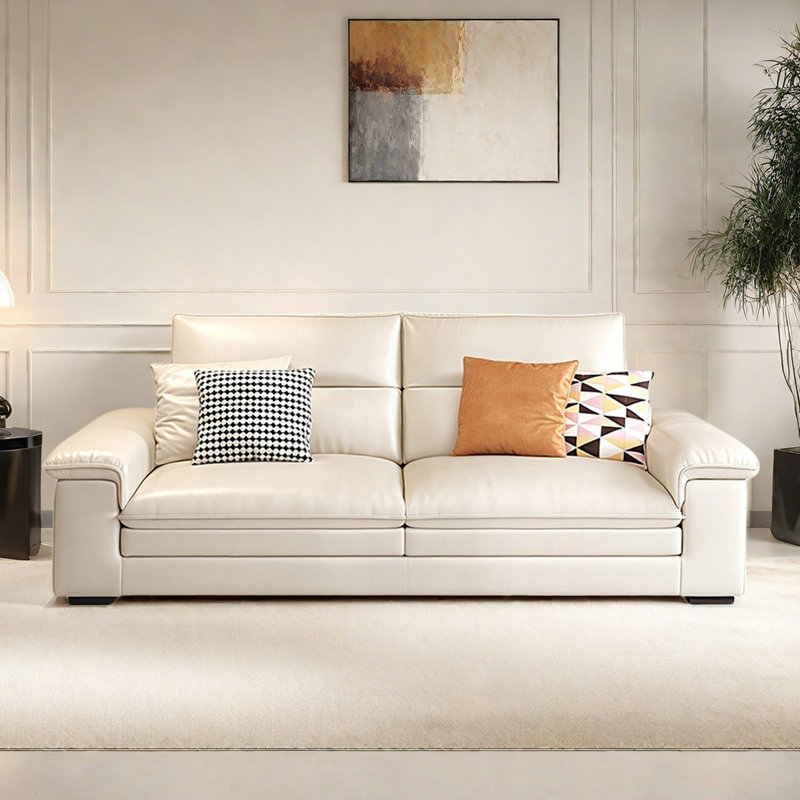 Canapé simple et luxueux à la française, H 35 po x l 82,67 po x P 37,79 po