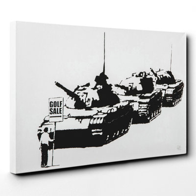Banksy - Wrapped Canvas Print