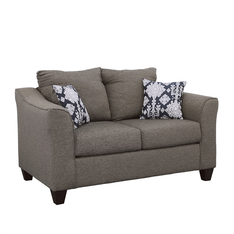 Causeuse gris anthracite avec coussins Tatum
