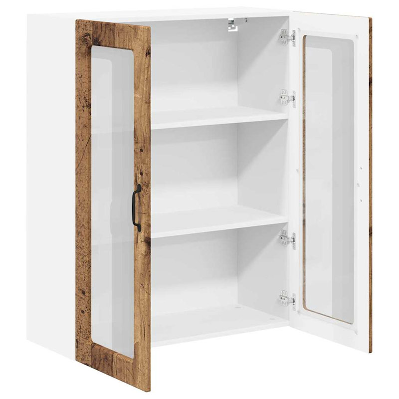 Vidaxl Kitchen Wall Cabinet White 60 X 31 X 100 Cm Engineered Wood, 100cm H x 80cm W x 31cm D, Old Wood