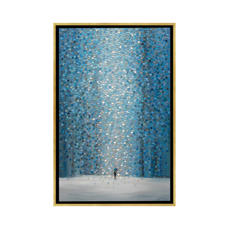 Infinity Kiss - reproduction d'art murale - toile encadrée, H 48 po x l 32 po, Toile à cadre flottant sans passe-partout
