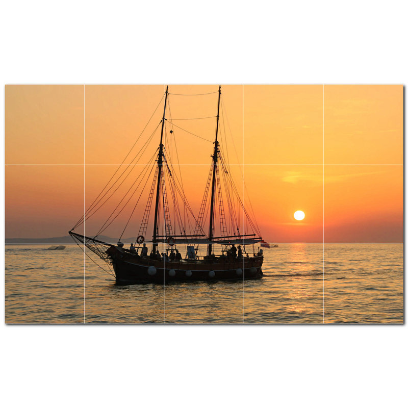 Murale décorative en céramique 4,25 po x 4,25 po