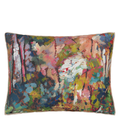 Foret Impressionniste Forest Decorative Pillow