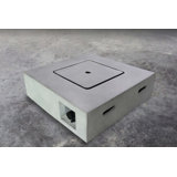 Hartwin Square Concrete Smokeless Fire Pit Table with Lid