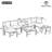 Outdoor Sectional Sofa Set Conversation Set-1776452524